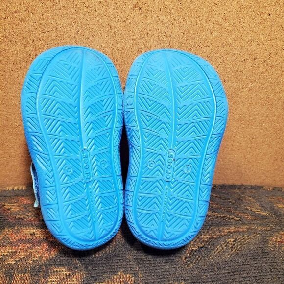 CROCS Blue Swiftwater Wave Toddler Sandals - Size 7 - Picture 5 of 6